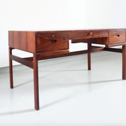 Mid-Century Danish Rio Model Jakaranda Rosewood Desk by Arne Wahl Iversen for Vinde, 1960s
