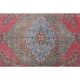 1970s Vintage Persian Handmade Wool Pink Oversized Area Rug 279x390