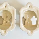 2 Vintage ceramic wall lights