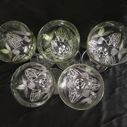 Lot de 5 verres à vin Roemer en cristal