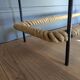 50s metal and rope coffee table