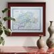 Switzerland, old map, printed in 1852. Authentic.