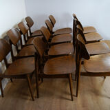 Mid-Century Chairs from Thonet, 1950s, Set of 12