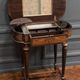 Napoleon III hairdresser worker marquetry 4 feet decorated with bronze