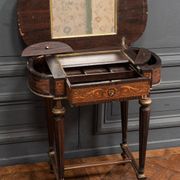 Napoleon III hairdresser worker marquetry 4 feet decorated with bronze