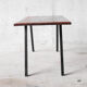 Solid wood coffee table and metal feet-1960