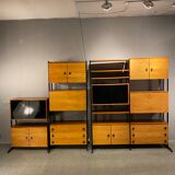 Book case Modular Walnut vintage 60’