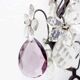 Girandole lamp in crystal and iron