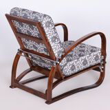 Reclining Art Deco Armchair, Made by Jindřich Halabala, UP Závody, Czech, 1920s