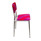 Red/purple patchwork chairs duo