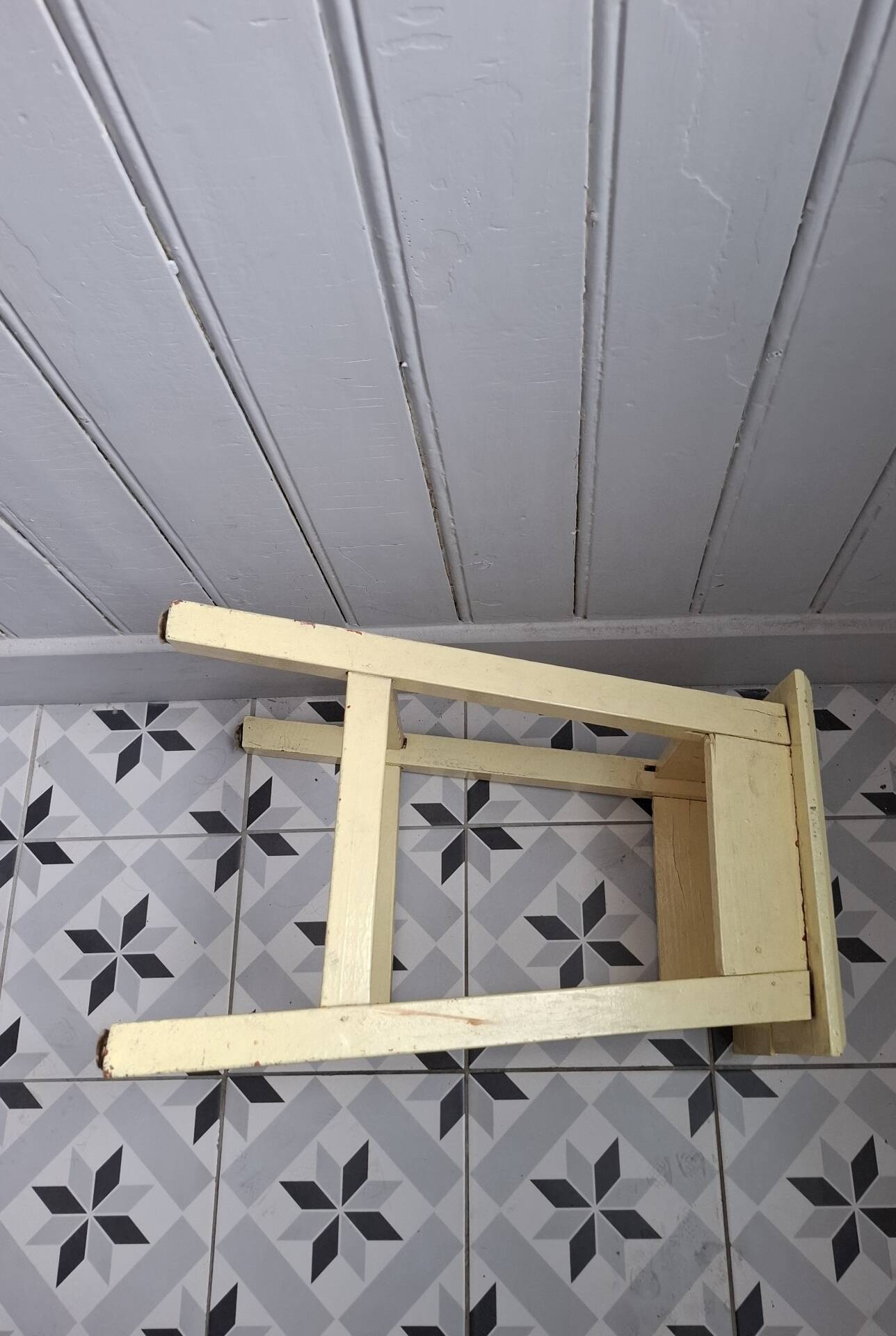 Yellow butter stool