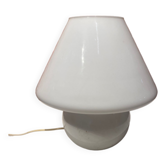 Mushroom-shaped opaline lamp
