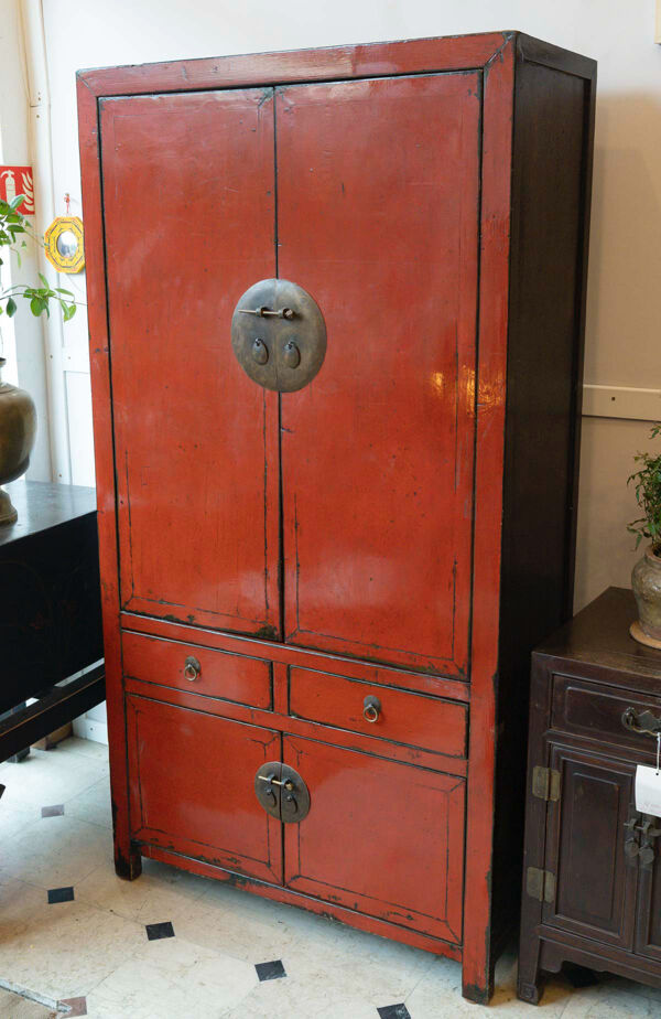 Cabinet en orme ancien chinois