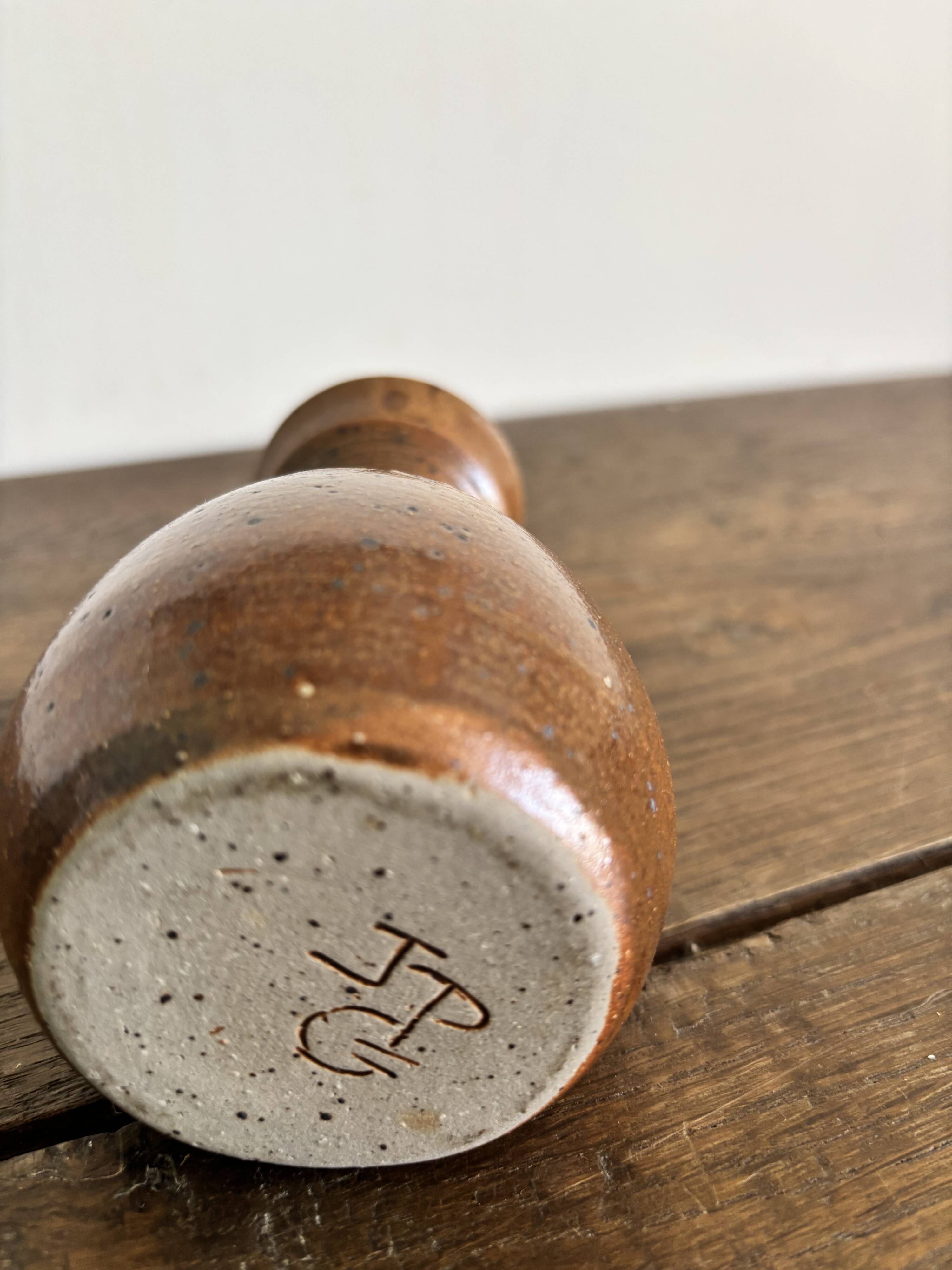 Vintage french stoneware ceramics set – mineral earth
