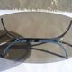 Table basse ovale verre et acier