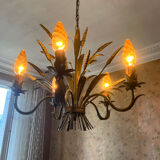 Vintage ear of wheat chandelier
