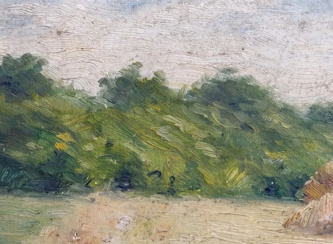 Impressionist painting The Millstones XIXth