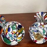 Paire de vases  en verre de Murano