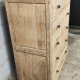 Oak chest of drawers five drawers
