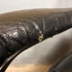 Unico Danish design chrome hocker leather  recliner