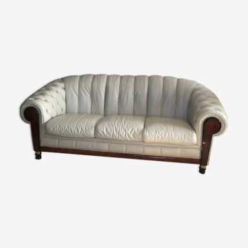 Chesterfield leather sofa