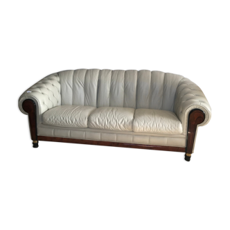 Chesterfield leather sofa