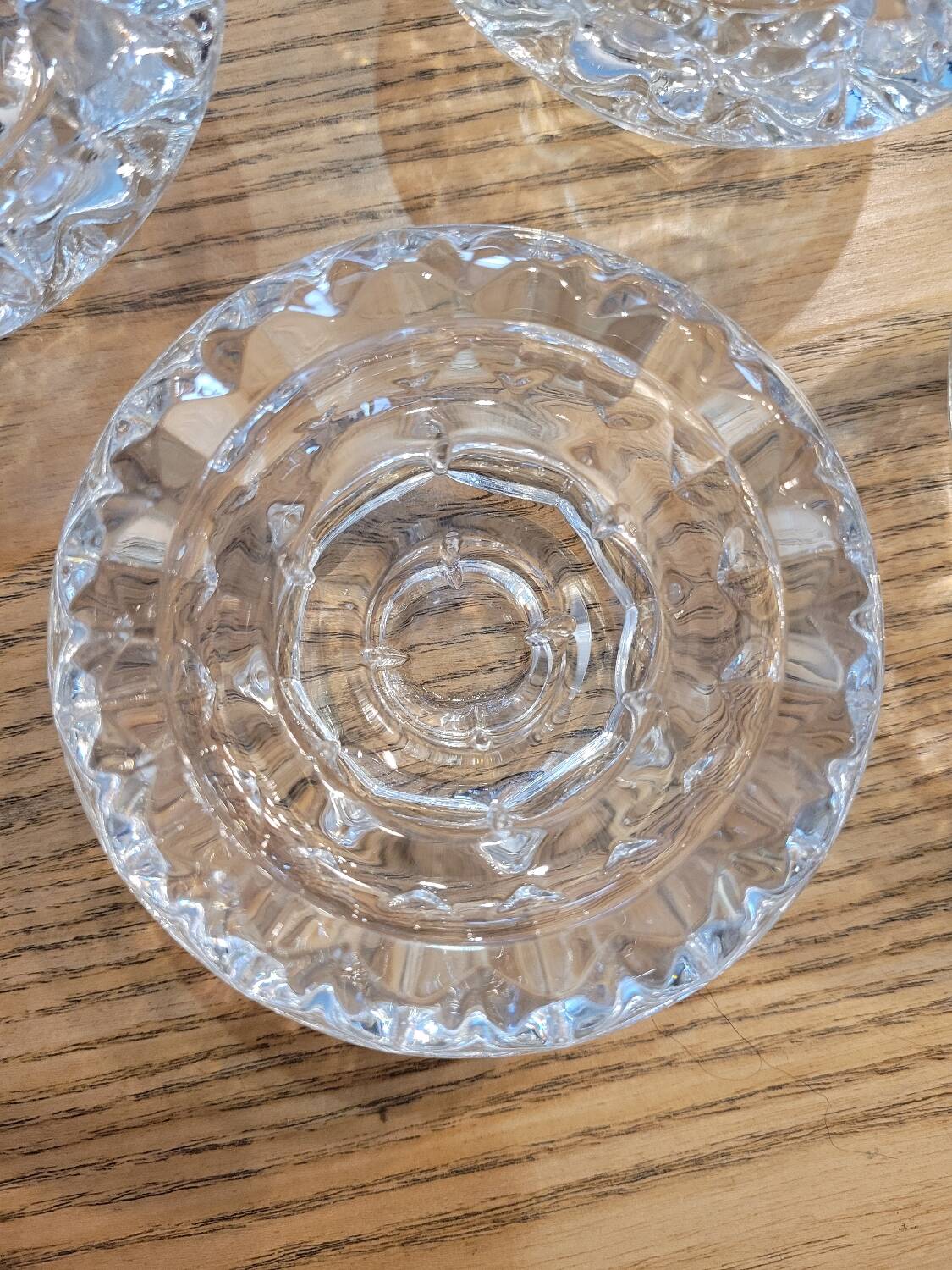 Set of 10 arc crystal candle holders