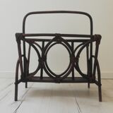 Rattan magazine holder