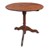 Old wooden pedestal table/side table