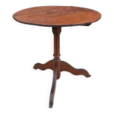 Old wooden pedestal table/side table