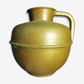 Ancien gros pot à eau cuivre Maroc