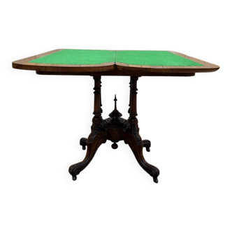 English game table - Victorian in marquetry