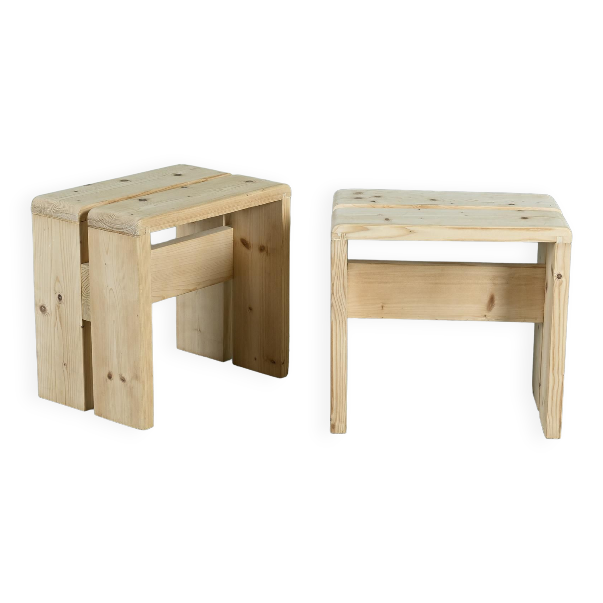 Pair of stools, Les Arcs circa 1970