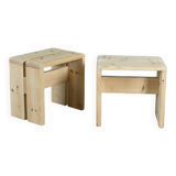 Pair of stools, Les Arcs circa 1970
