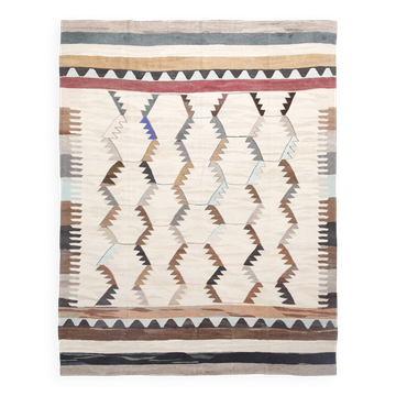 9x12 Rare Orientel Vintage Kilim Rug, 268x356Cm