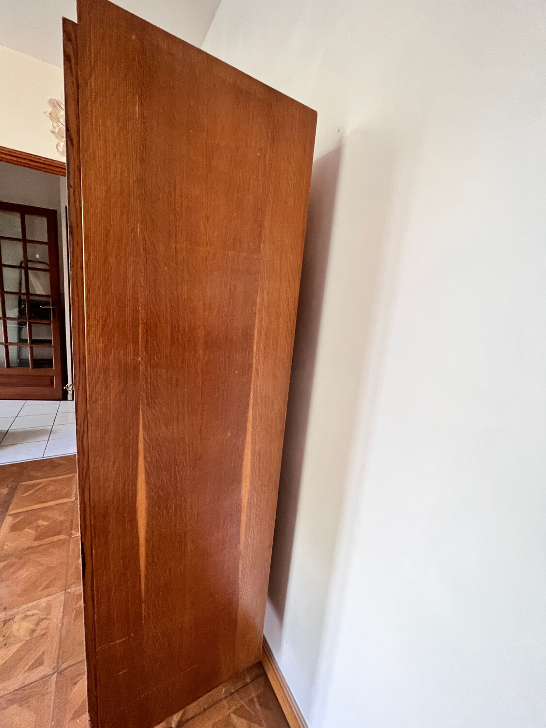 Wardrobe & chest of drawers old pink and wood