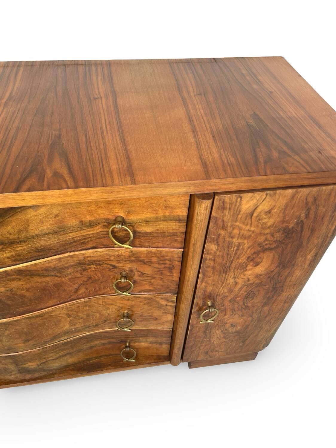 Italian Art deco walnut sideboard