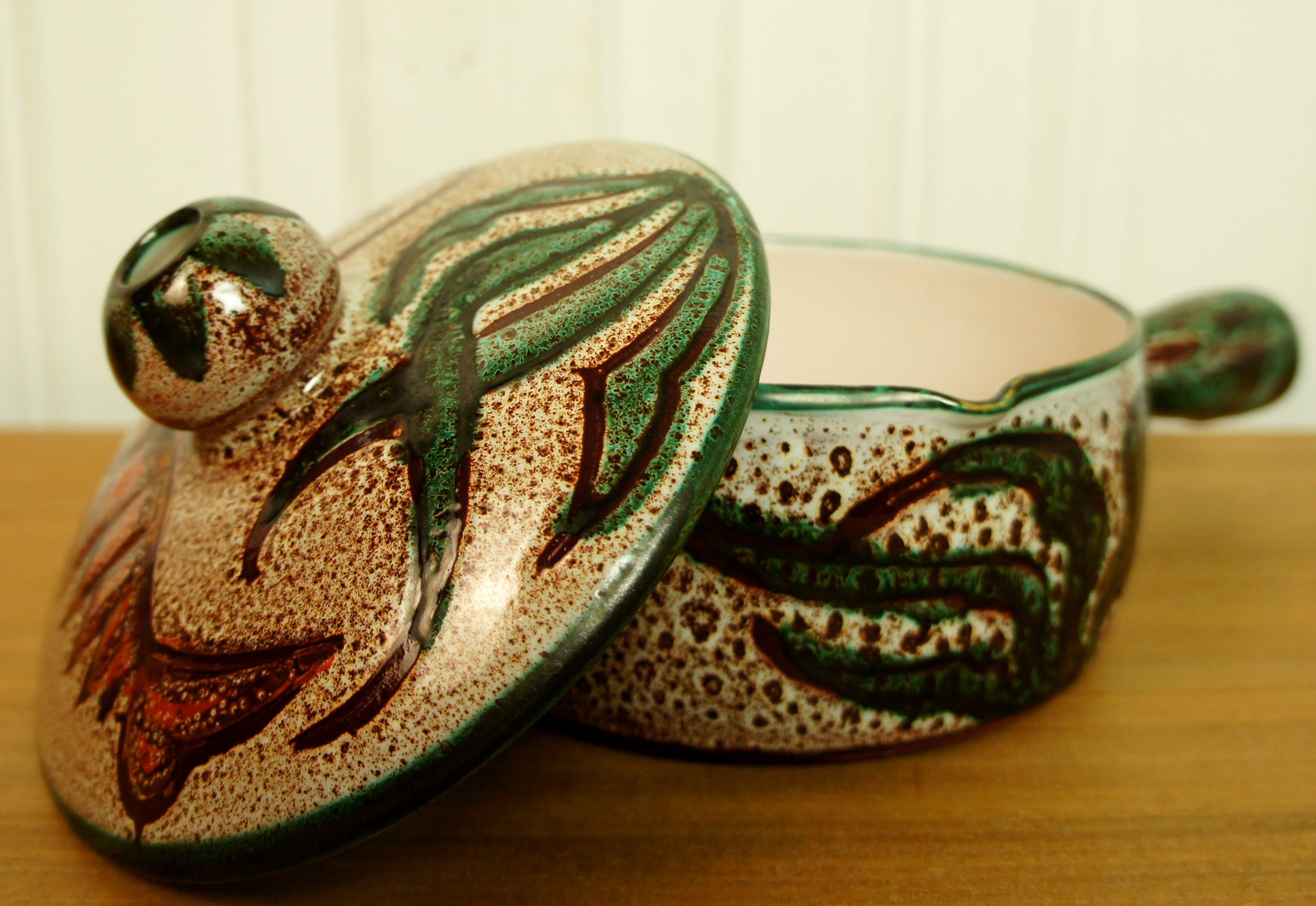 Vallauris ceramic caquelon