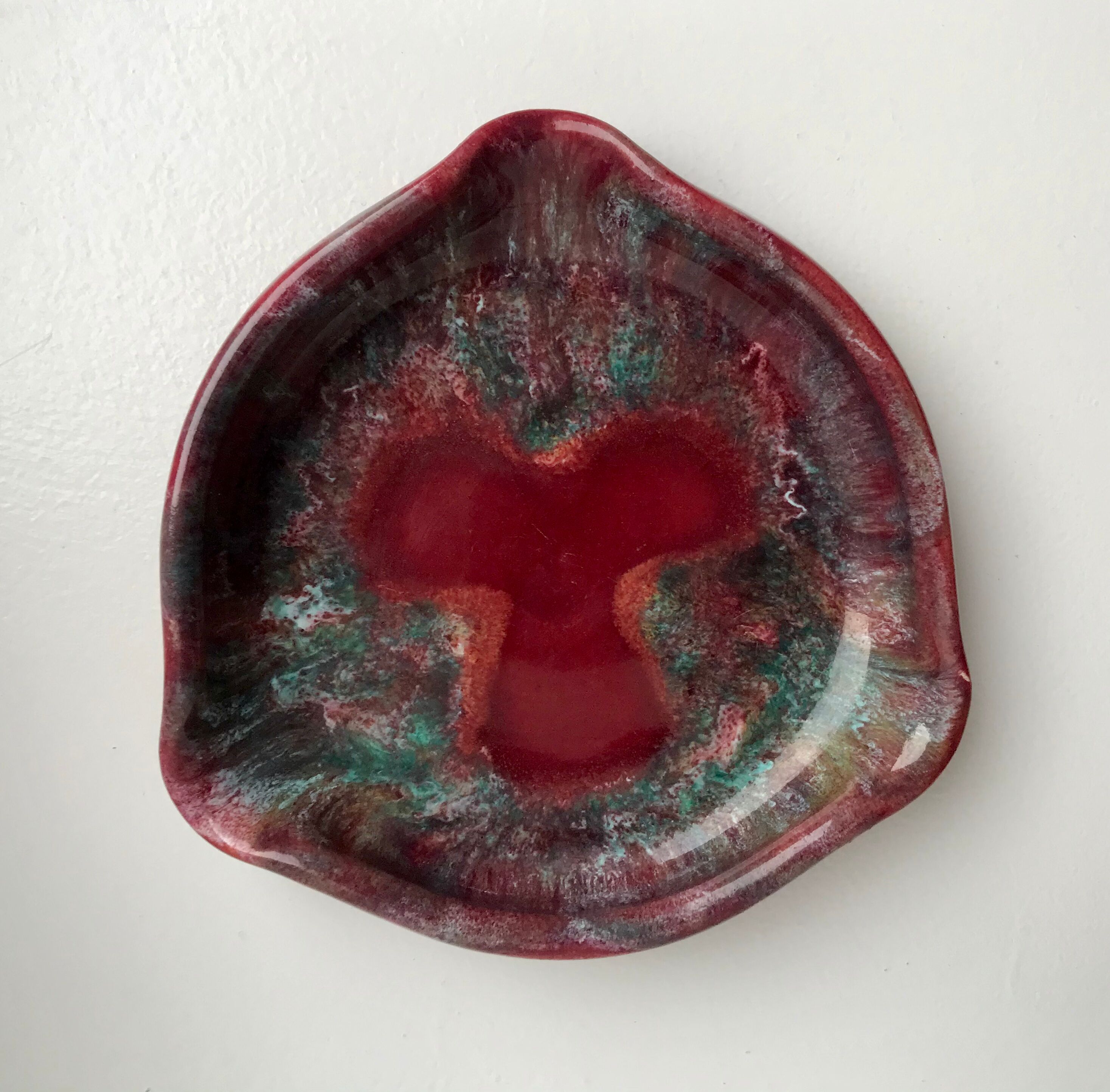 Ceramic ashtray signed 70s