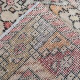 3x9 Rug For Hallway Antique Red Vintage Runner Rug, 102x261Cm SK 3931