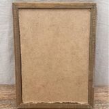 Old golden photo frame