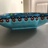 Flat square cut in Longwy enamels