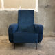 Vintage Italian Blue Armchair circa 1950