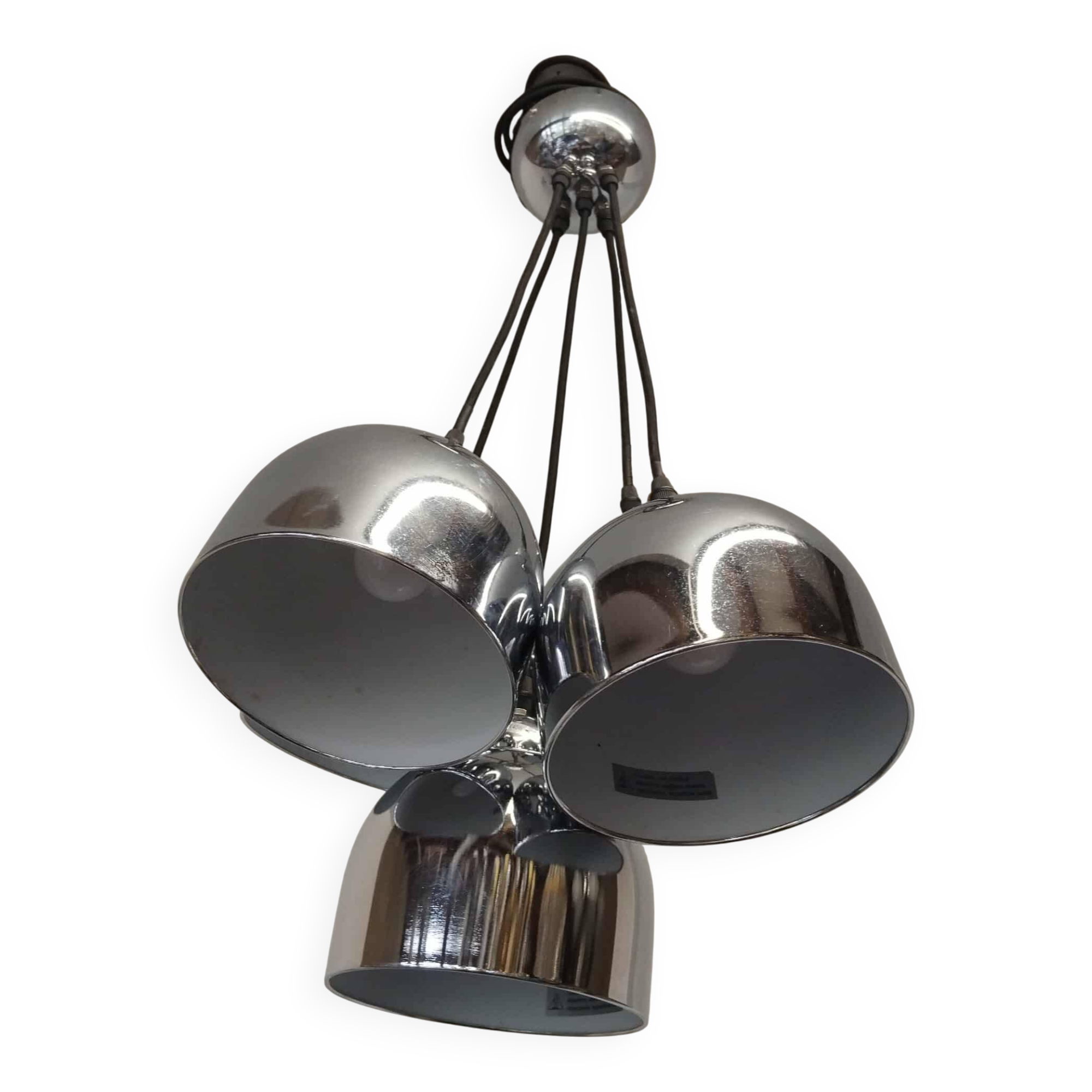 Space Art chrome pendant light
