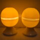Paire de lampes de table en plastique, années 1970