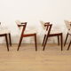 Set of 4 dining chairs | Kai Kristiansen | Z-chair – model 42 | Rosewood