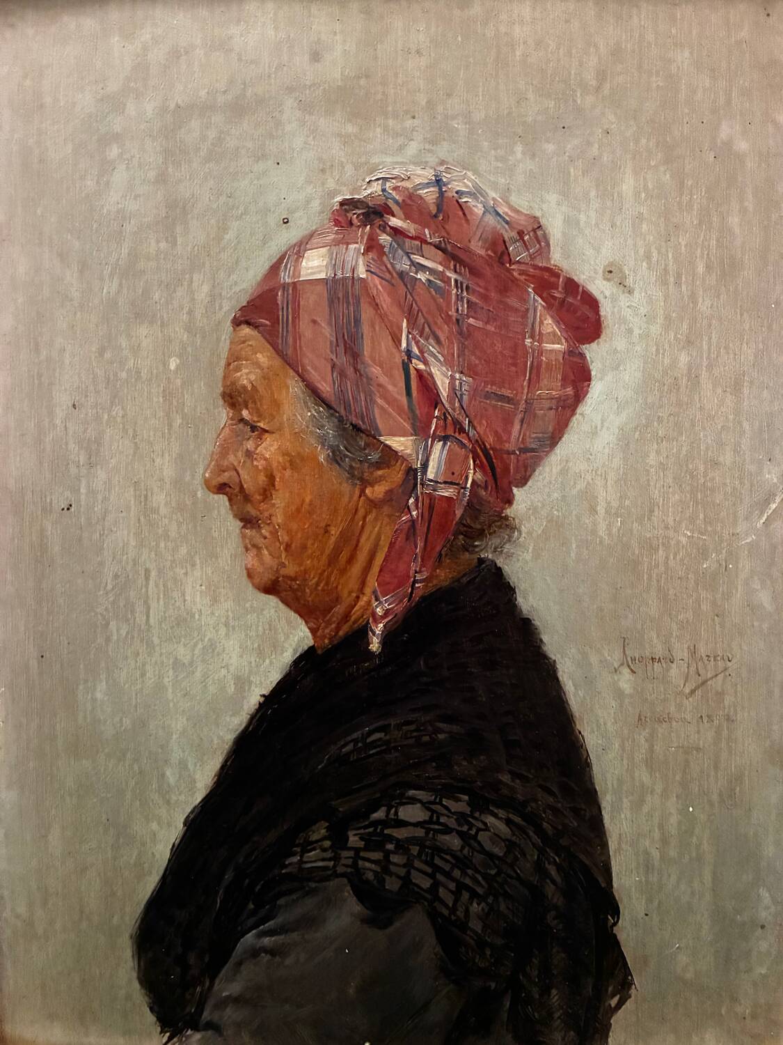 Portrait painting by Choppard-Mazeau, 1890