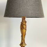 Chic bronze lamp with vintage gold patina