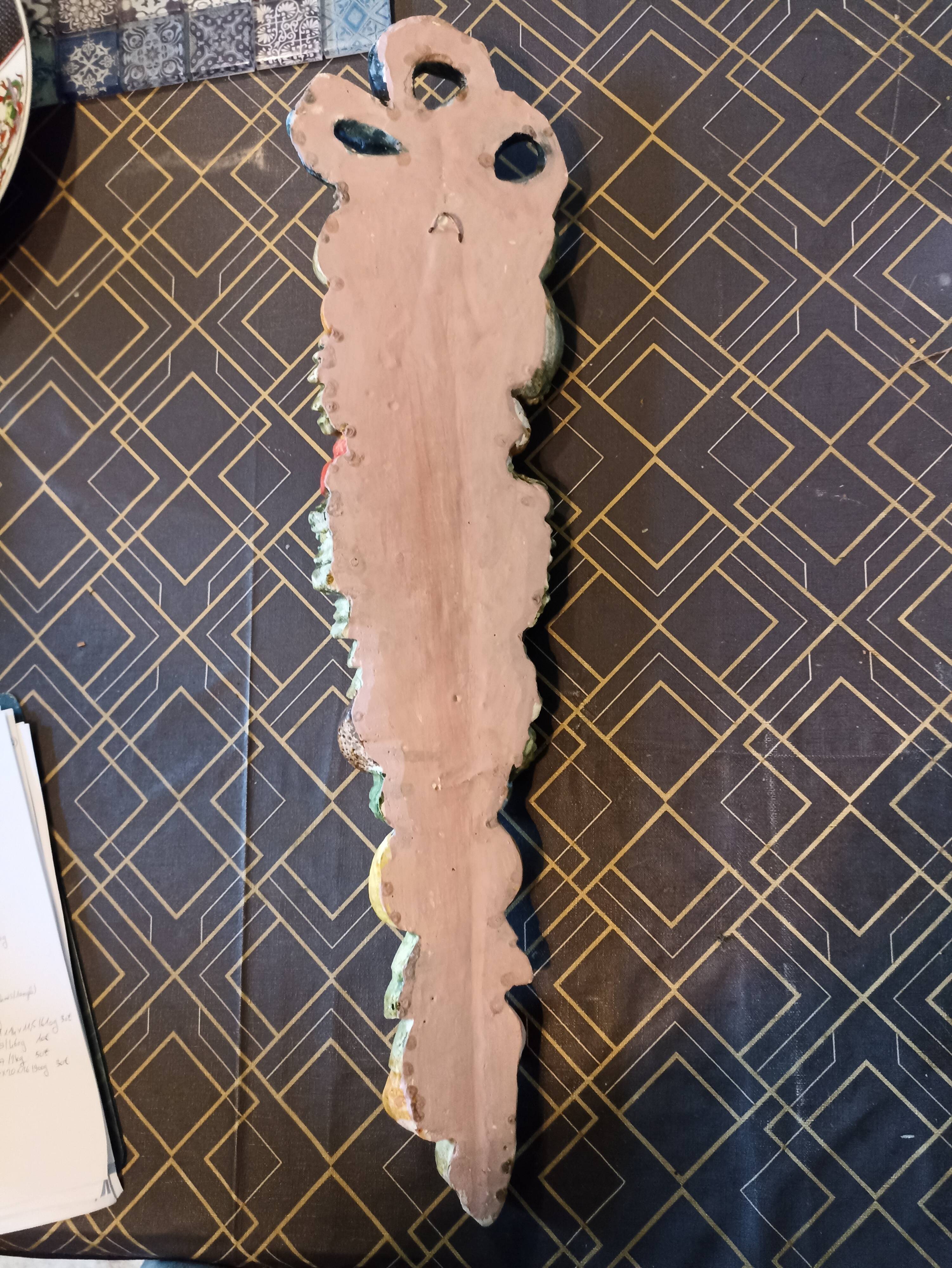 Wall decoration in slurry (fruit)