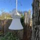 1950s frosted glass pendant light